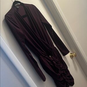 Moda International Deep Purple Long Sleeve Dress